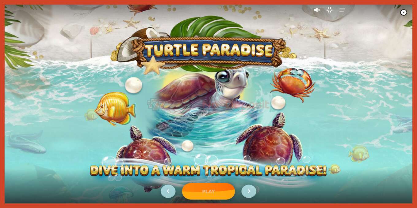 Slot screenshot: Turtle Paradise no deposit, number - 1