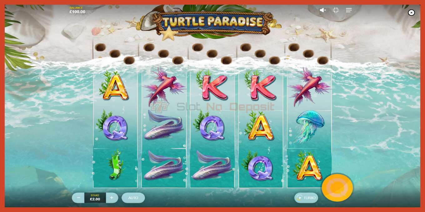 Slot screenshot: Turtle Paradise no deposit, number - 2