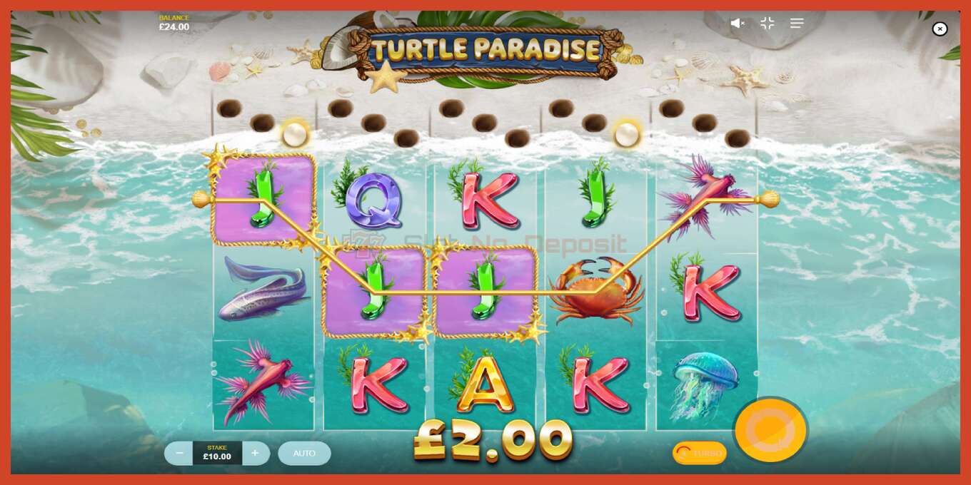 Slot screenshot: Turtle Paradise no deposit, number - 4