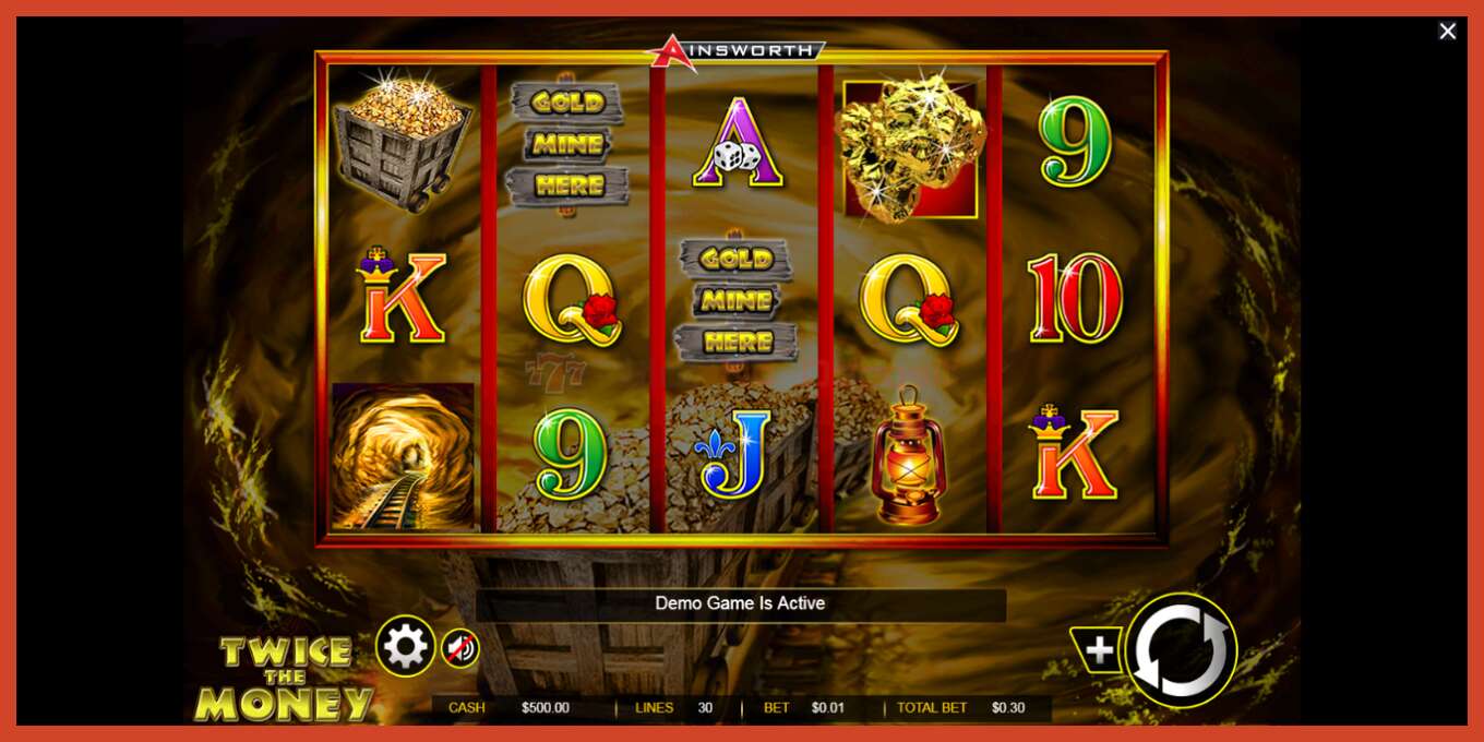 Slot screenshot: Twice the Money no deposit, number - 1