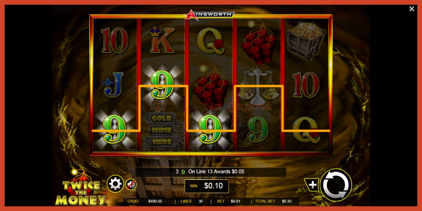 Slot screenshot: Twice the Money no deposit, number - 2