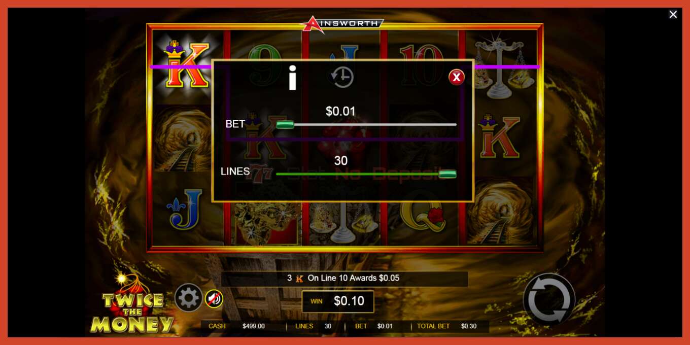 Slot screenshot: Twice the Money no deposit, number - 4