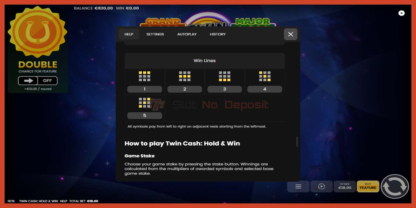 Slot screenshot: Twin Cash: Hold and Win no deposit, number - 7