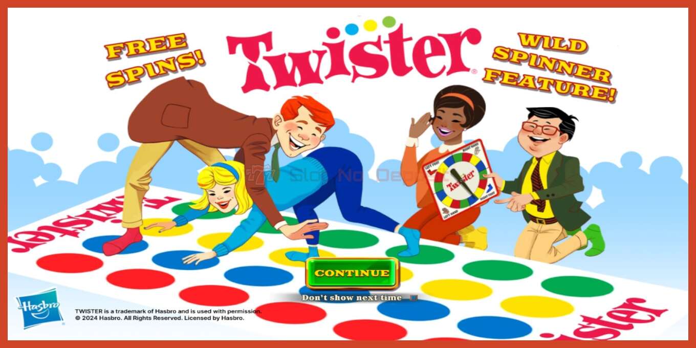 Pamja e ekranit të slotit: Twister pa depozitë, numri - 1