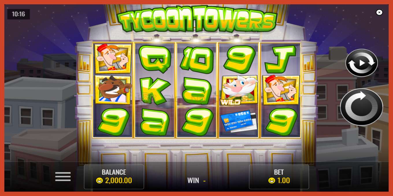 Slot screenshot: Tycoon Towers no deposit, number - 2