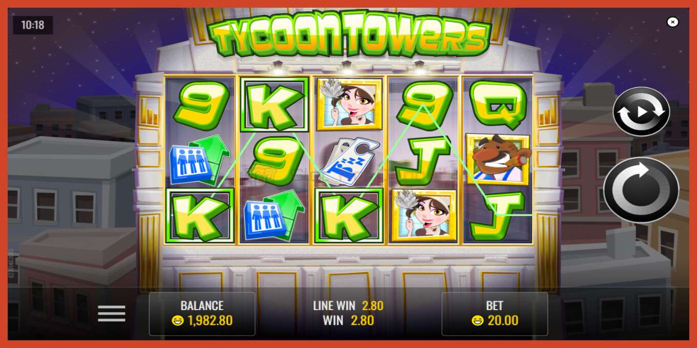 Slot screenshot: Tycoon Towers no deposit, number - 3