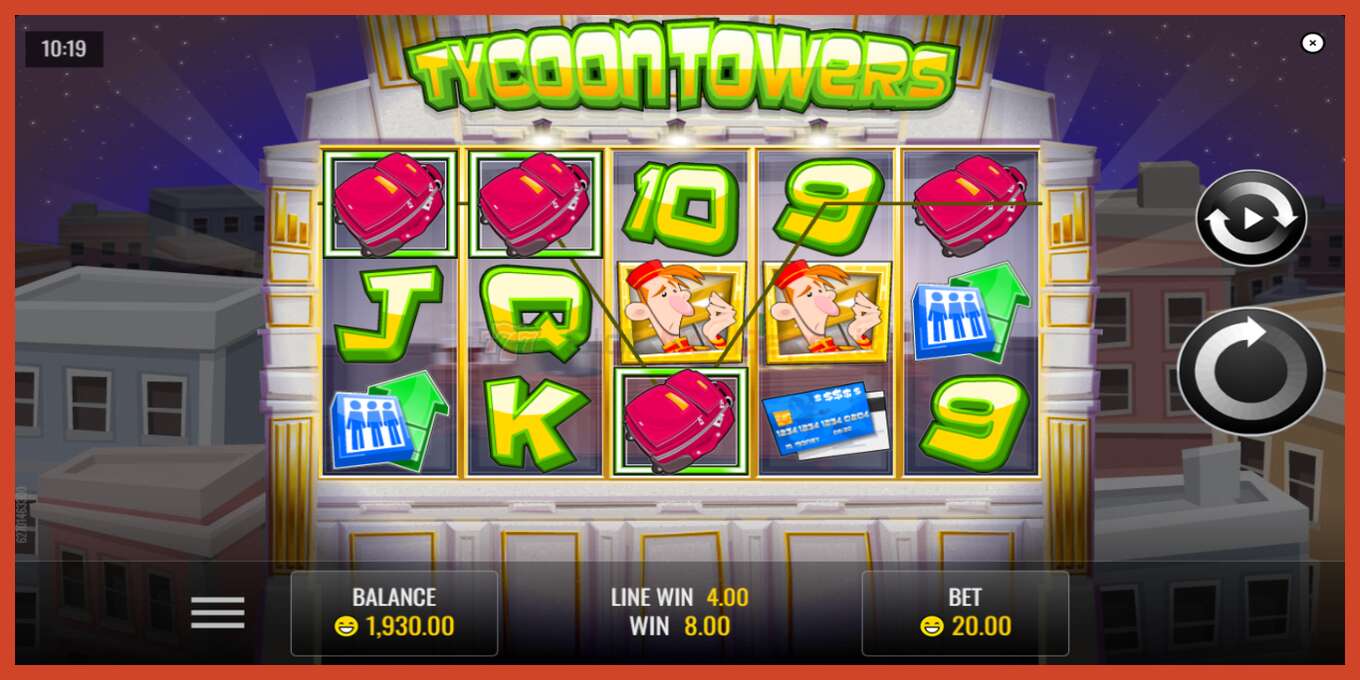 Slot screenshot: Tycoon Towers no deposit, number - 4