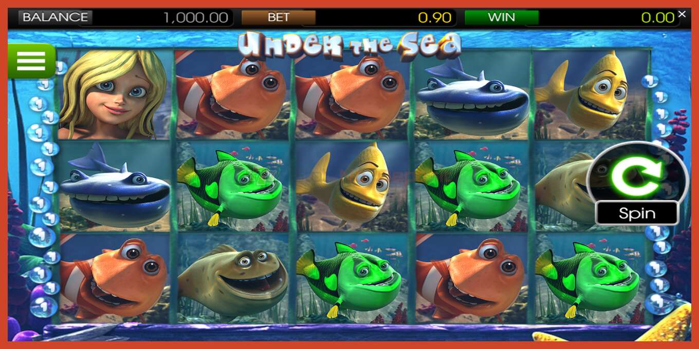 Slot screenshot: Under the Sea no deposit, number - 1