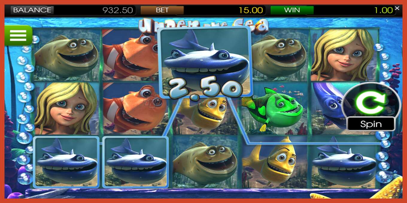 Slot screenshot: Under the Sea no deposit, number - 2