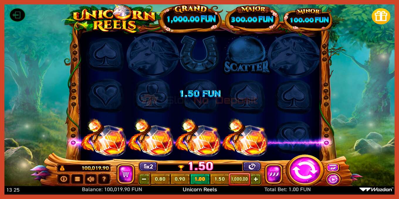 Slot screenshot: Unicorn Reels nincs letét, szám - 4