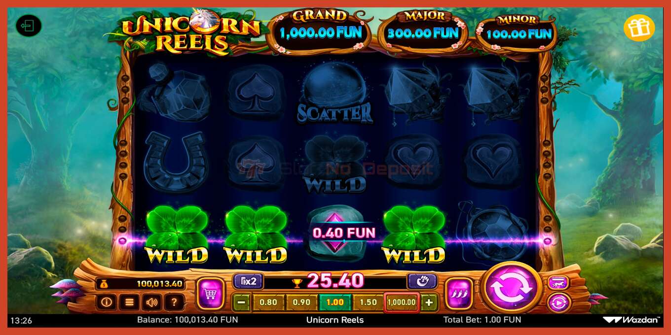 Slot screenshot: Unicorn Reels nincs letét, szám - 6