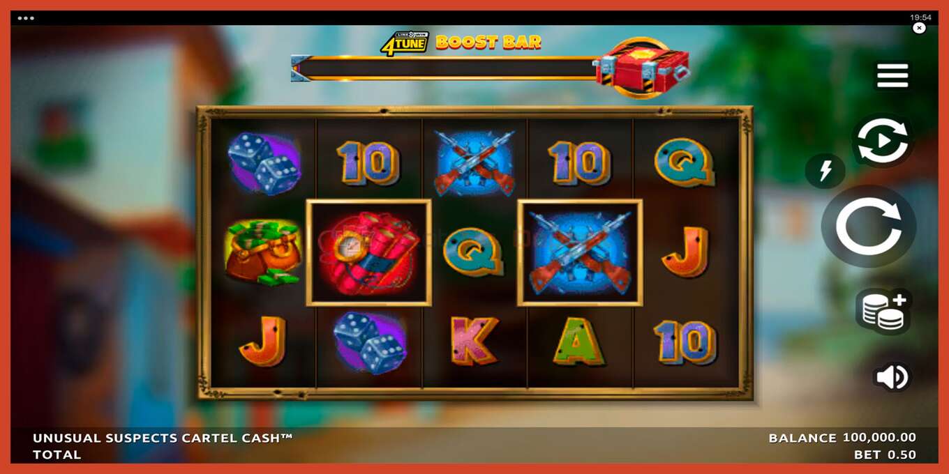 Slot screenshot: Unusual Suspects Cartel Cash no deposit, number - 1