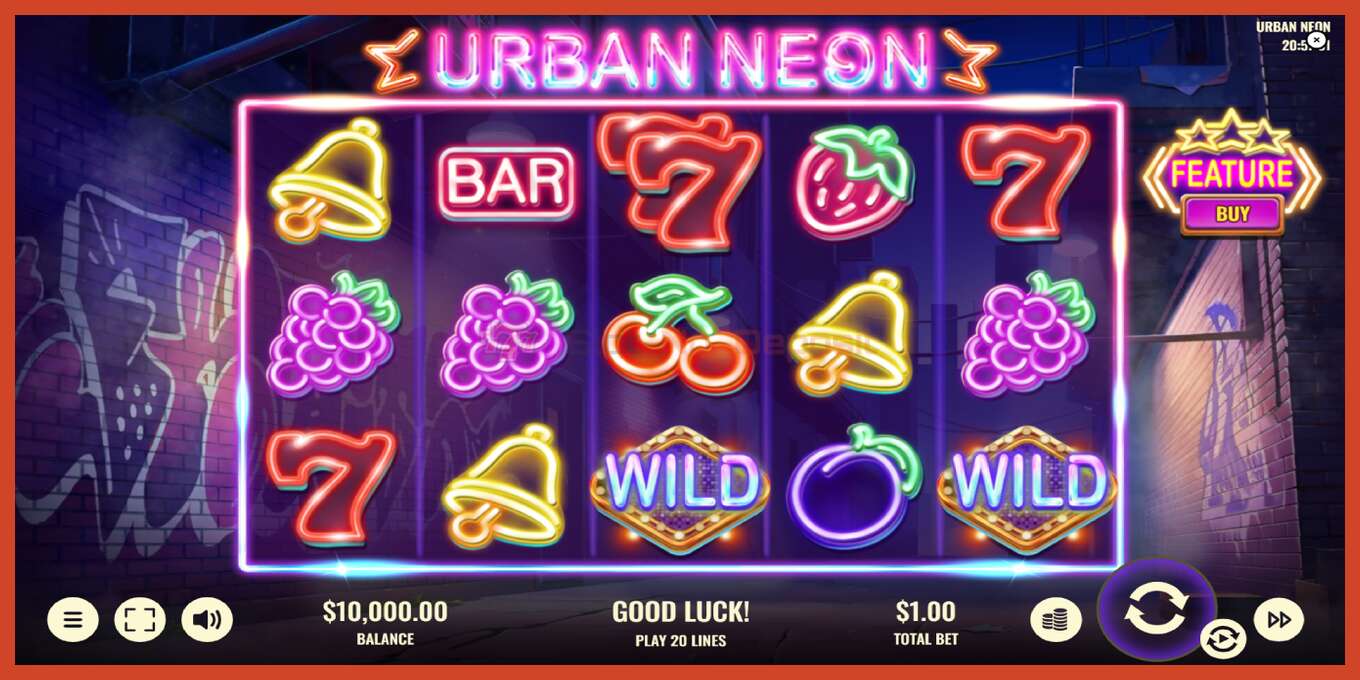 Captura de pantalla do slot: Urban Neon sen depósito, número - 2