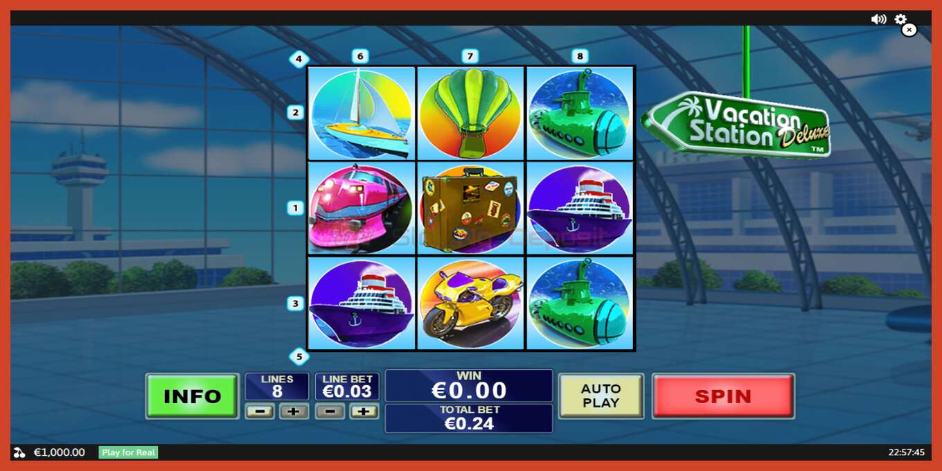 Slot screenshot: Vacation Station Deluxe no deposit, number - 1