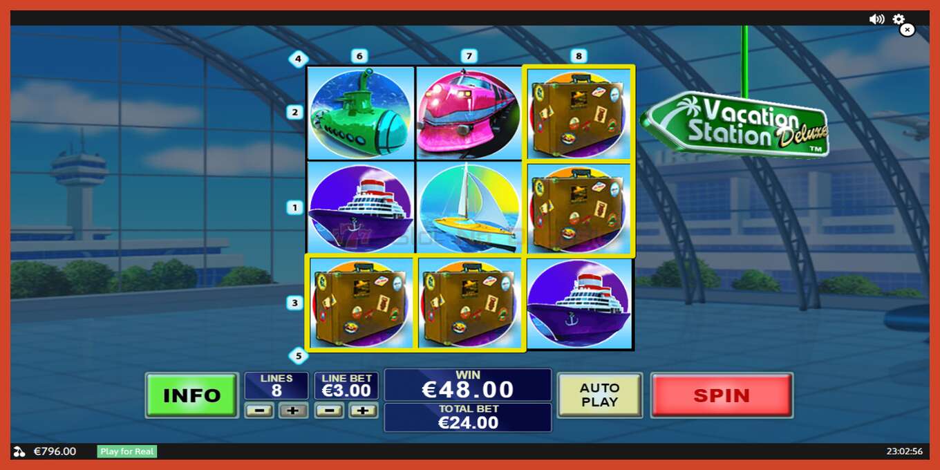 Slot screenshot: Vacation Station Deluxe no deposit, number - 4