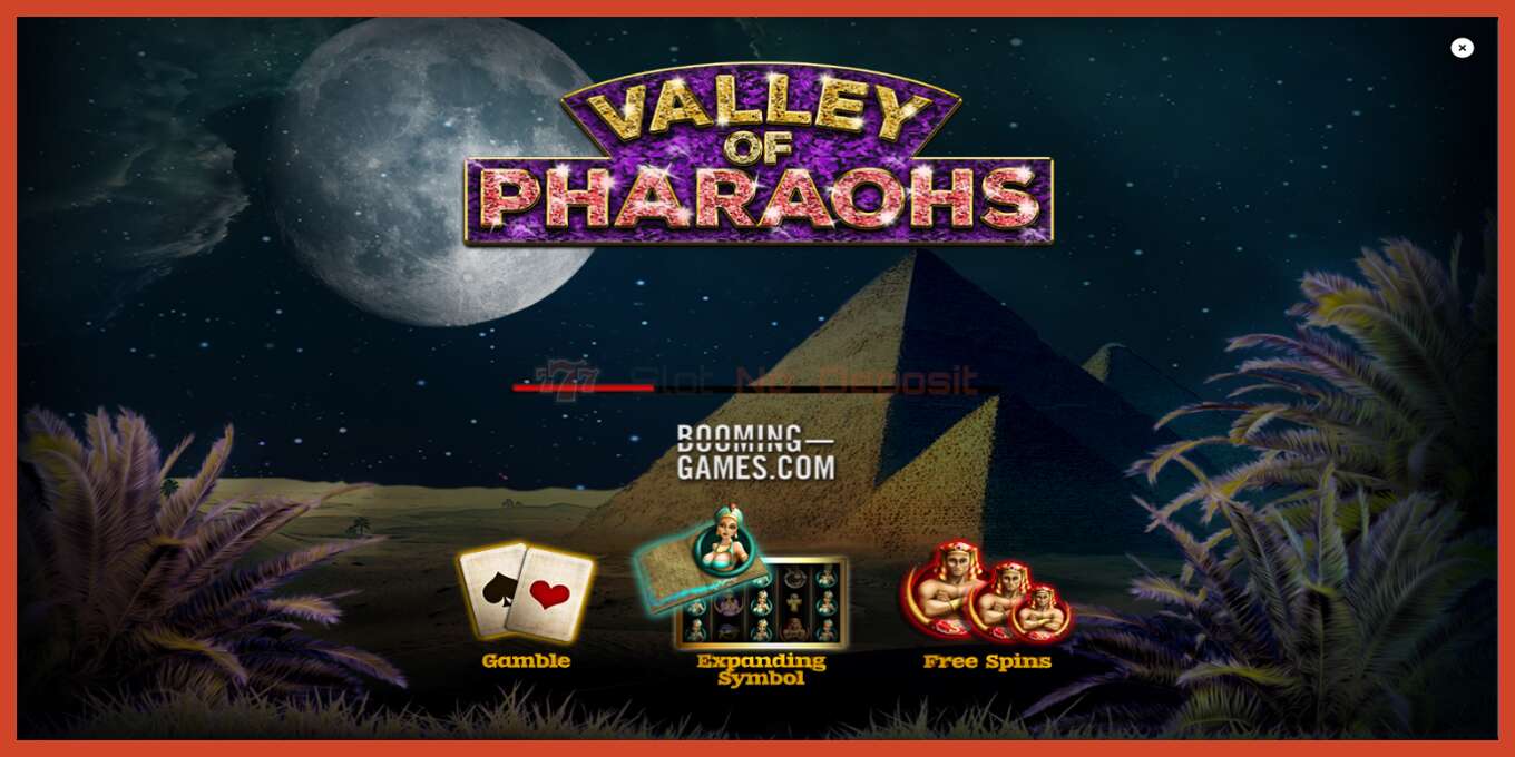 Slot screenshot: Valley of Pharaohs no deposit, number - 1