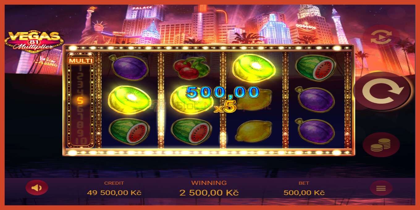 Slot skrinshoti: Vegas 81 Multiplier depozit yoq, raqam - 2