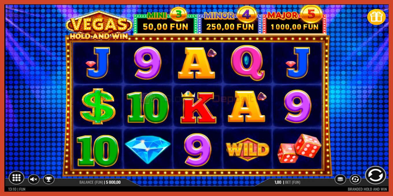 ภาพหน้าจอของสล็อต: Vegas Hold and Win ไม่มีเงินฝาก, ตัวเลข - 1