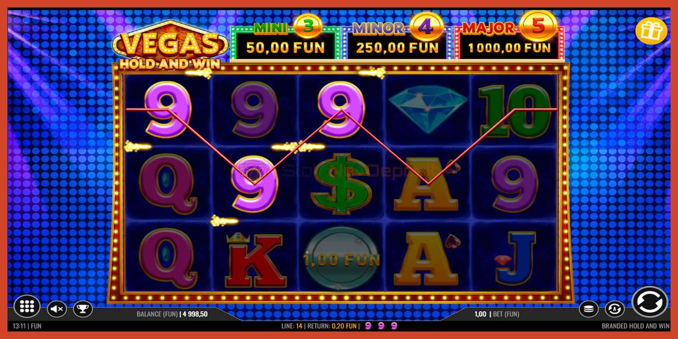 ภาพหน้าจอของสล็อต: Vegas Hold and Win ไม่มีเงินฝาก, ตัวเลข - 4