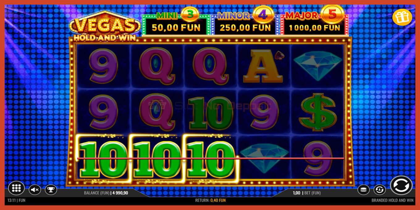 ภาพหน้าจอของสล็อต: Vegas Hold and Win ไม่มีเงินฝาก, ตัวเลข - 5