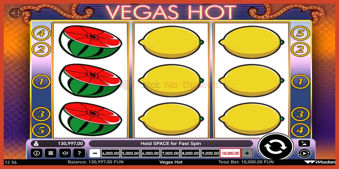 Slot screenshot: Vegas Hot no deposit, number - 4