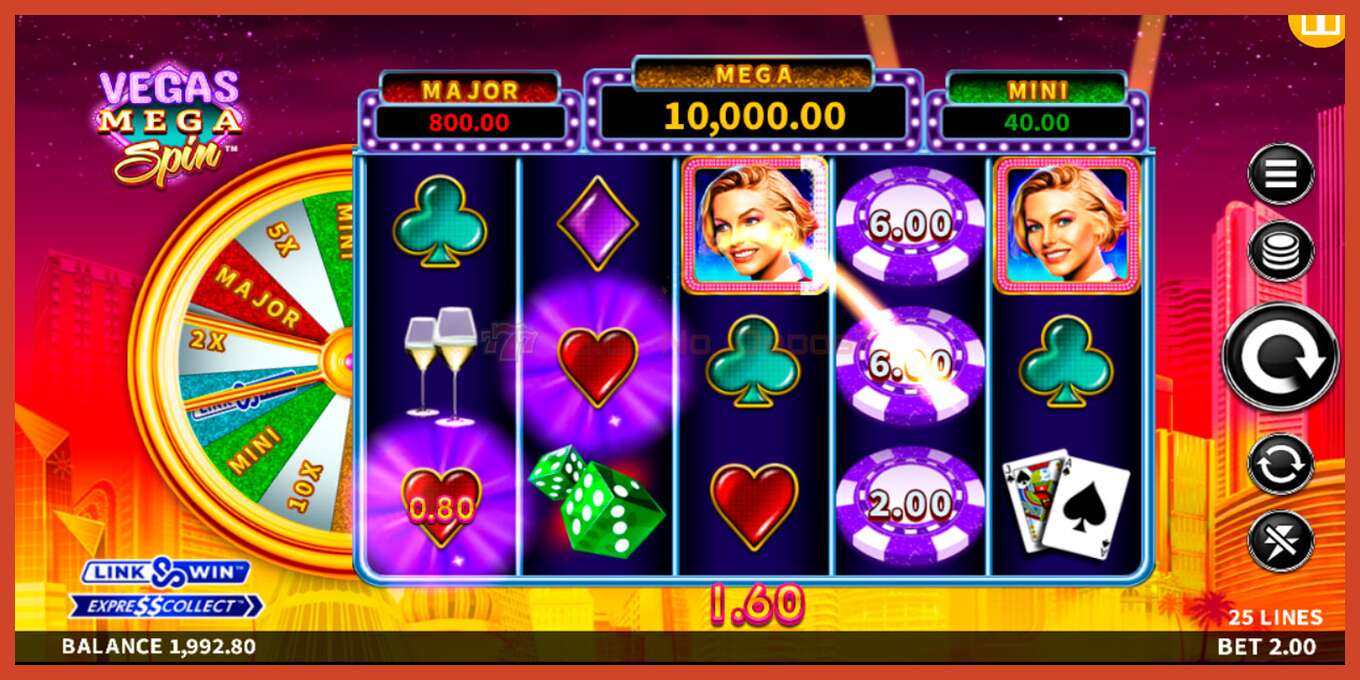 Slot screenshot: Vegas Mega Spin bez depozita, broj - 3