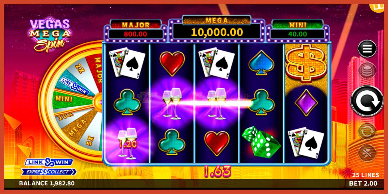 Slot screenshot: Vegas Mega Spin bez depozita, broj - 4