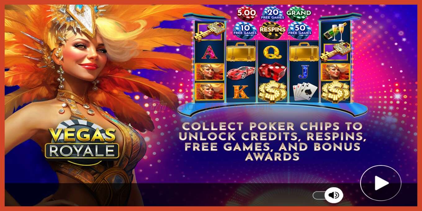 Slot screenshot: Vegas Royale no deposit, number - 1