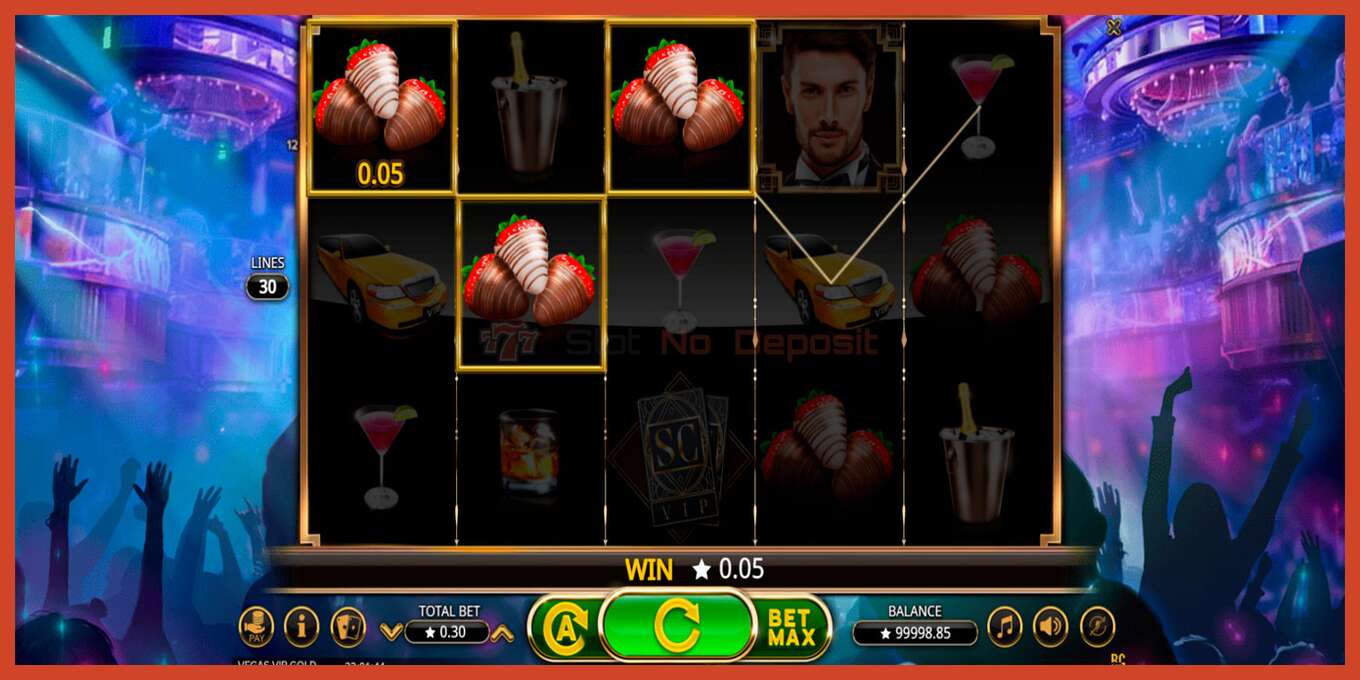 Slot screenshot: Vegas VIP Gold no deposit, number - 2