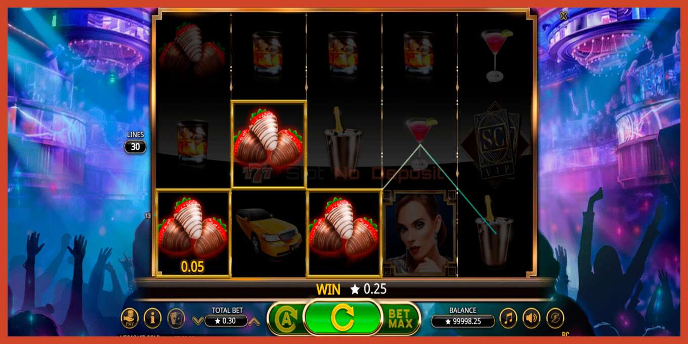 Slot screenshot: Vegas VIP Gold no deposit, number - 3