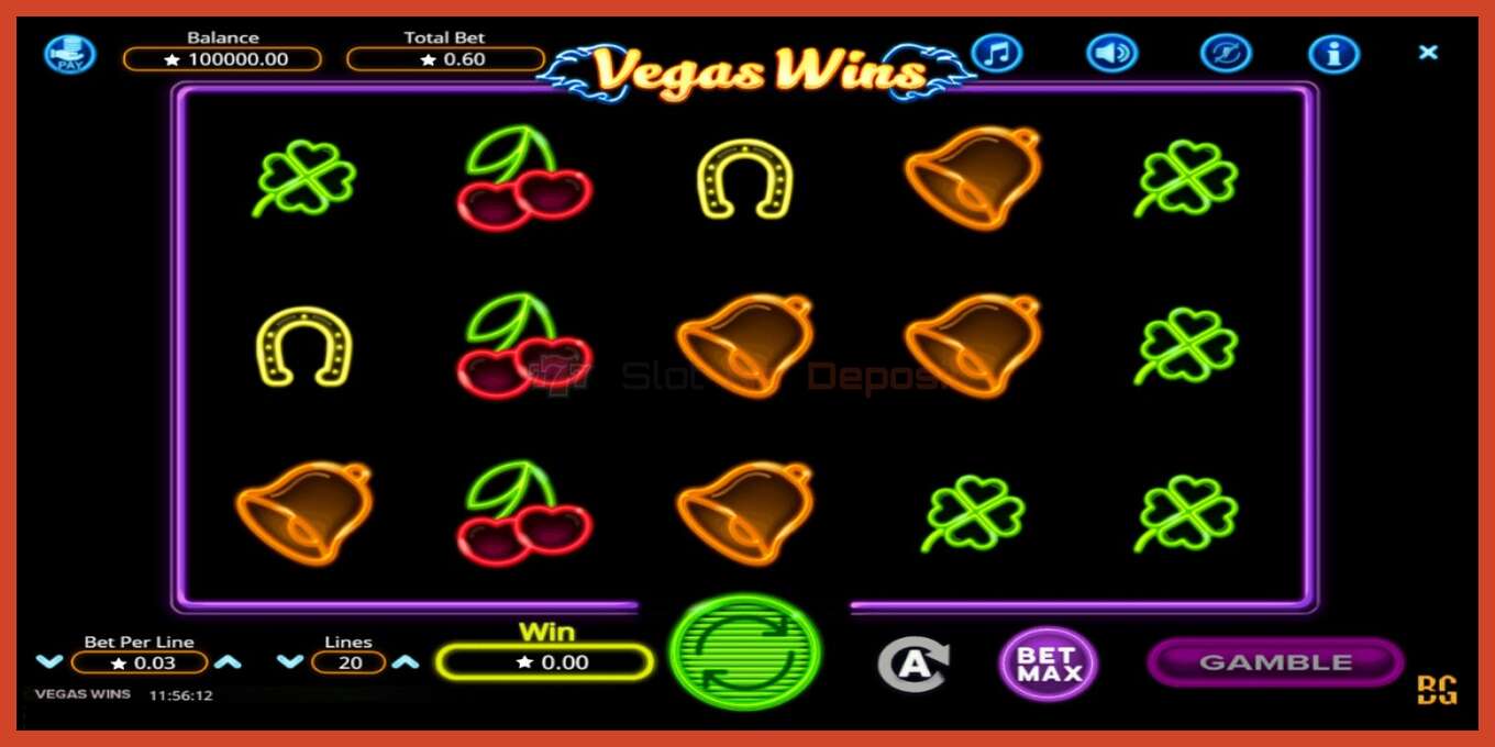 Slot screenshot: Vegas Wins no deposit, number - 1