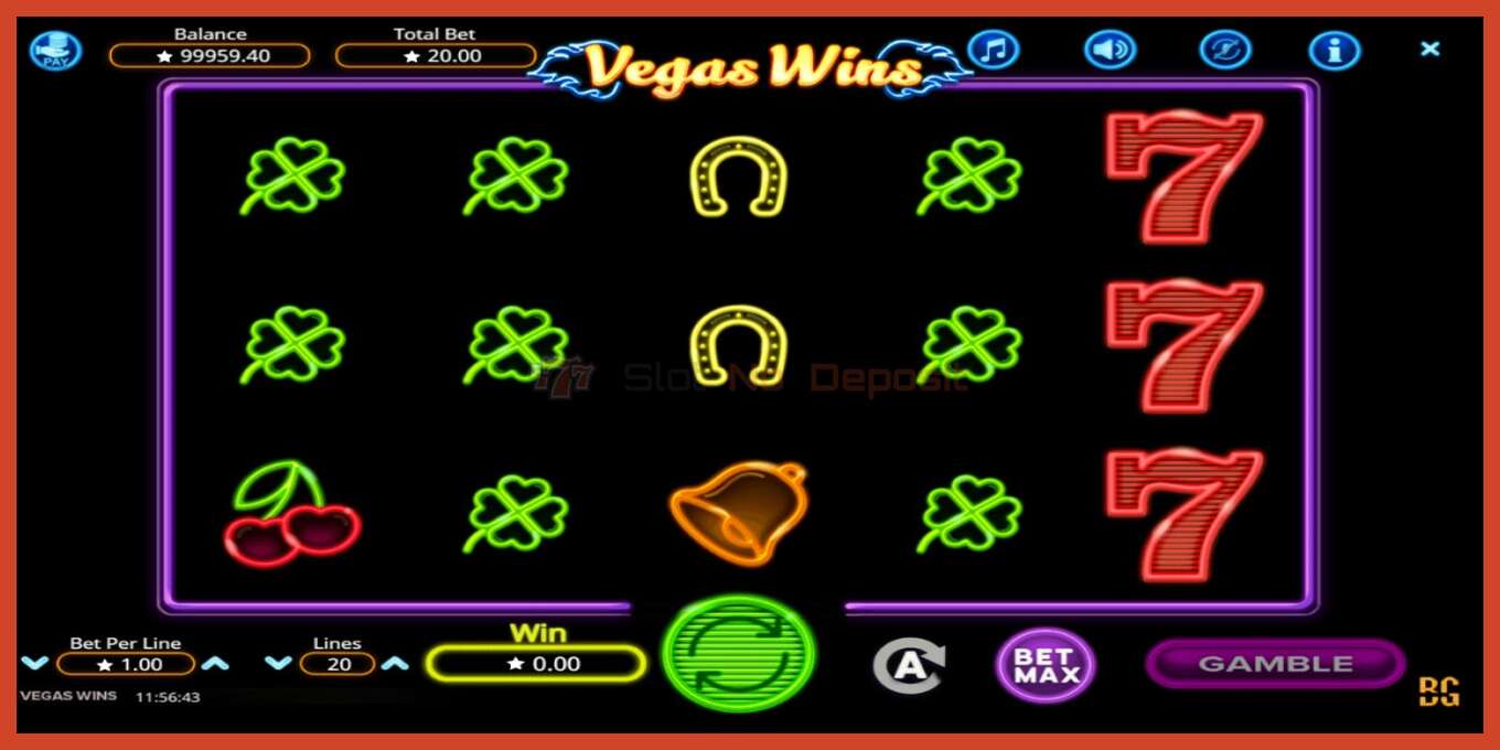 Slot screenshot: Vegas Wins no deposit, number - 2