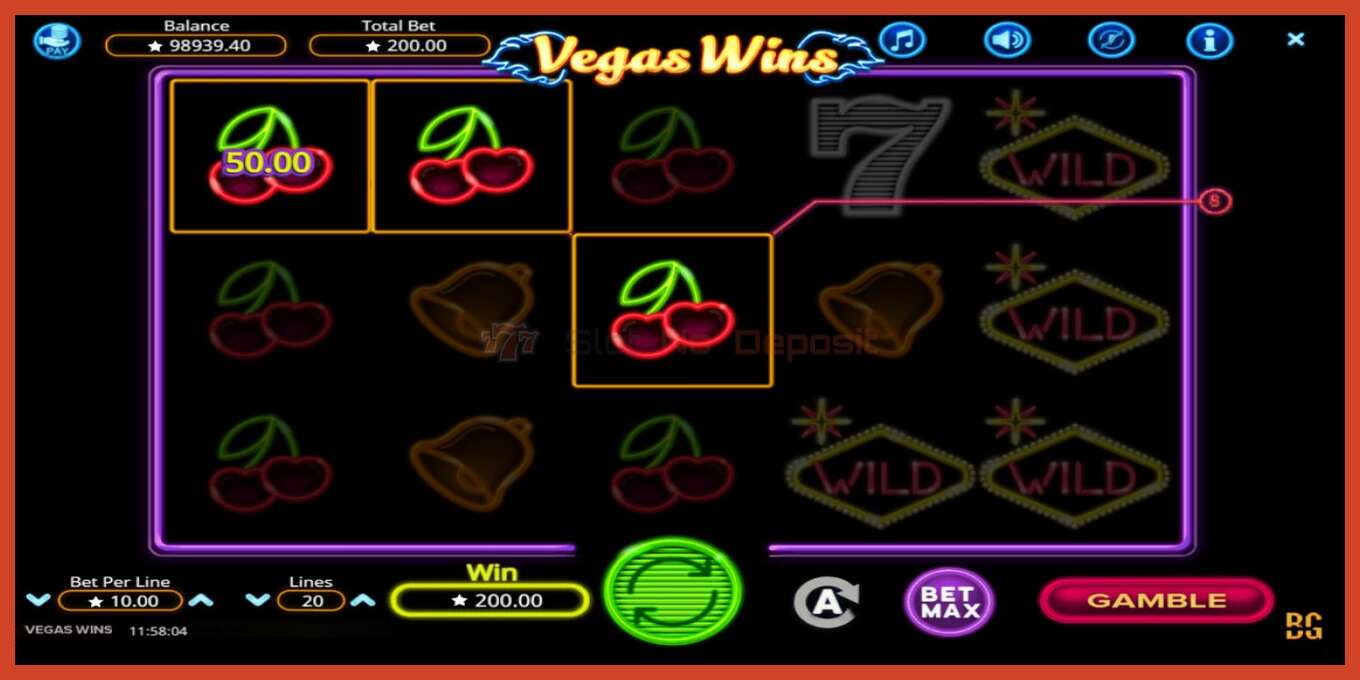 Slot screenshot: Vegas Wins no deposit, number - 3