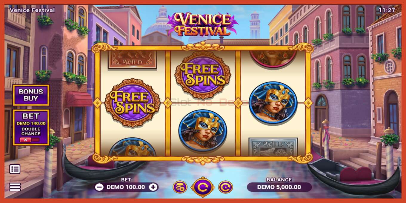 Slot screenshot: Venice Festival no deposit, number - 2