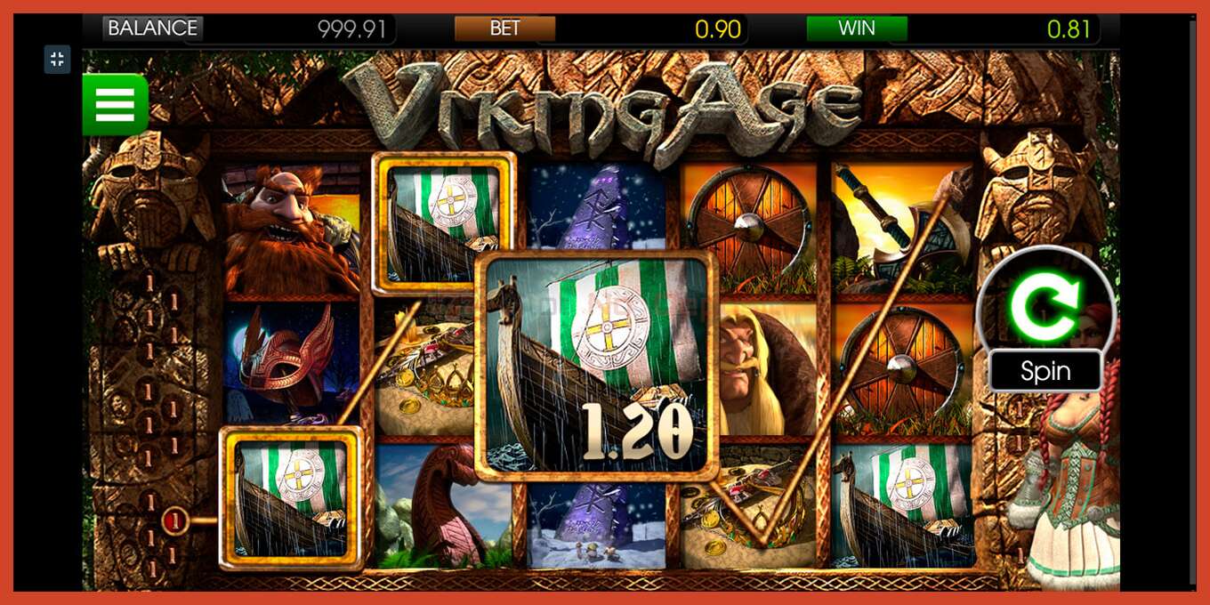 Slot screenshot: Viking Age no deposit, number - 2