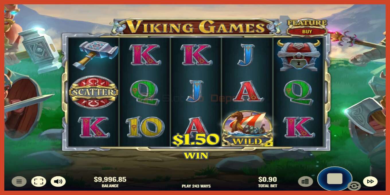 Slot screenshot: Viking Games bez depozita, broj - 3