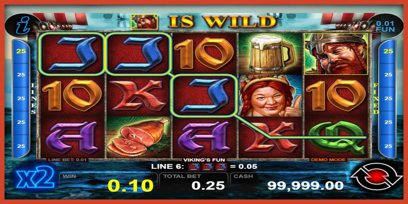 Slot screenshot: Vikings Fun no deposit, number - 2