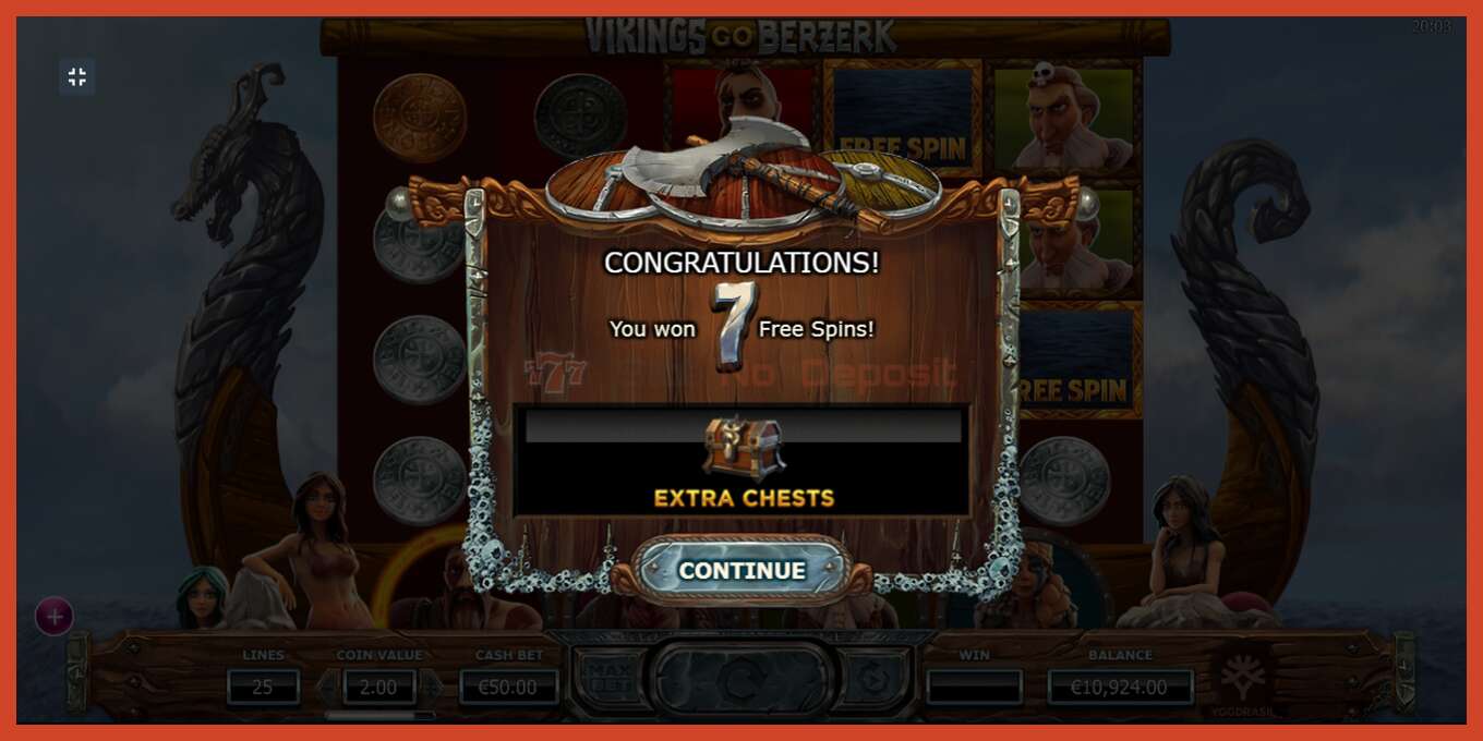 Slot screenshot: Vikings go Berzerk no deposit, number - 4