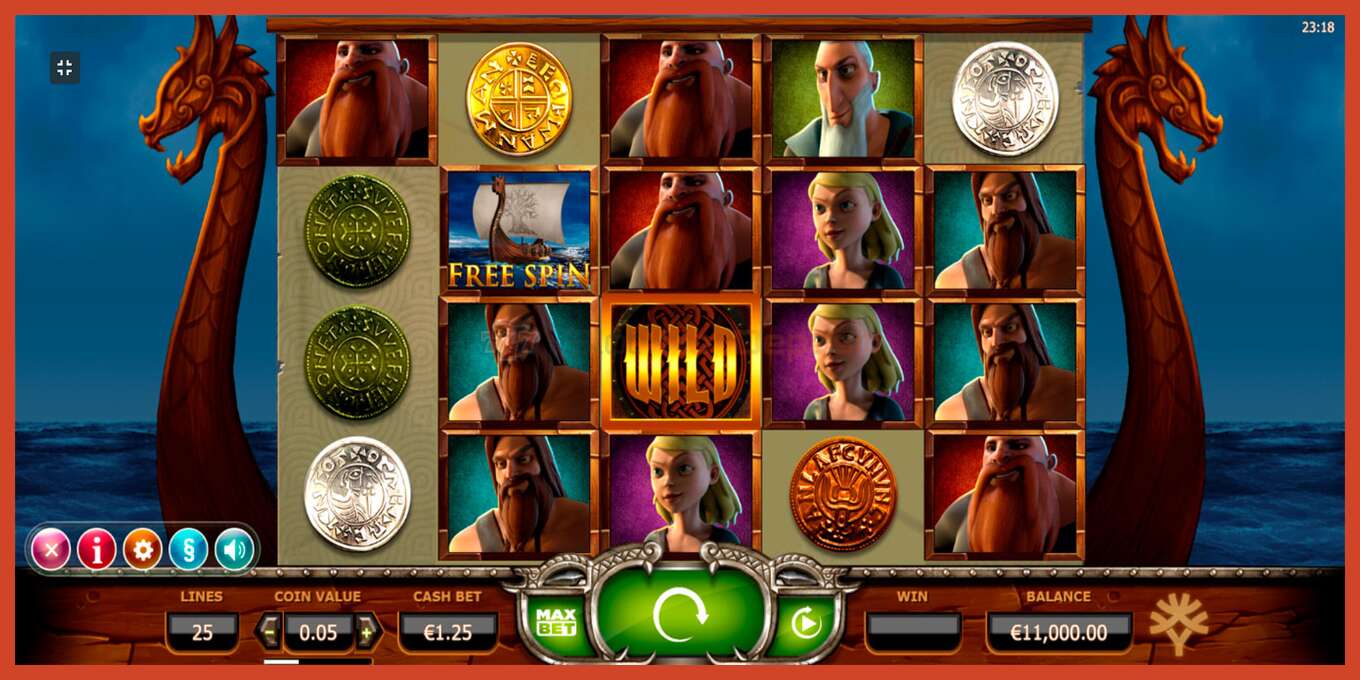 Slot screenshot: Vikings Go Wild no deposit, number - 1