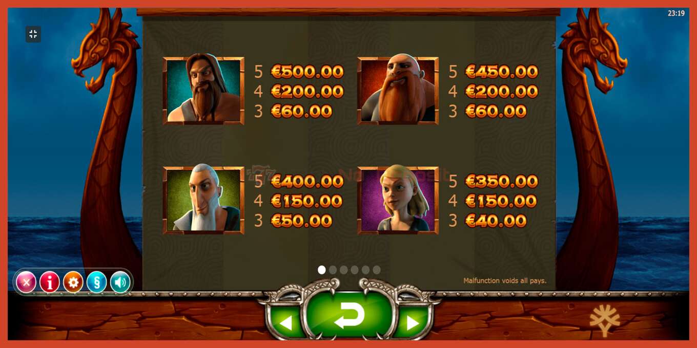 Slot screenshot: Vikings Go Wild no deposit, number - 2