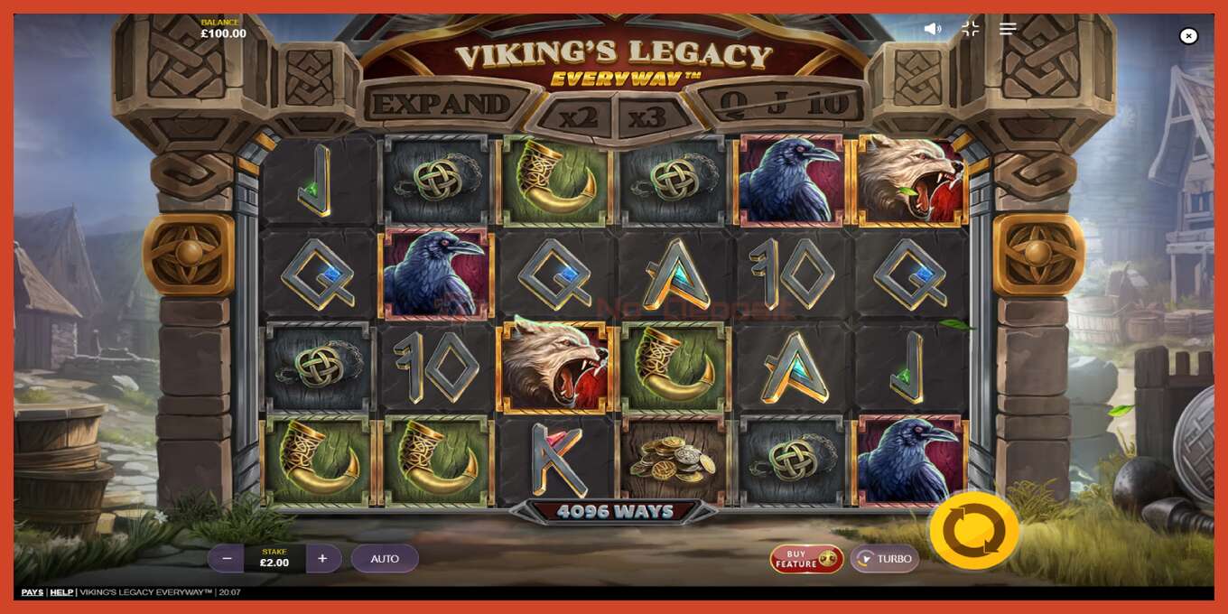 老虎机截图: Vikings Legacy Everyway 没有押金, 数字 - 2