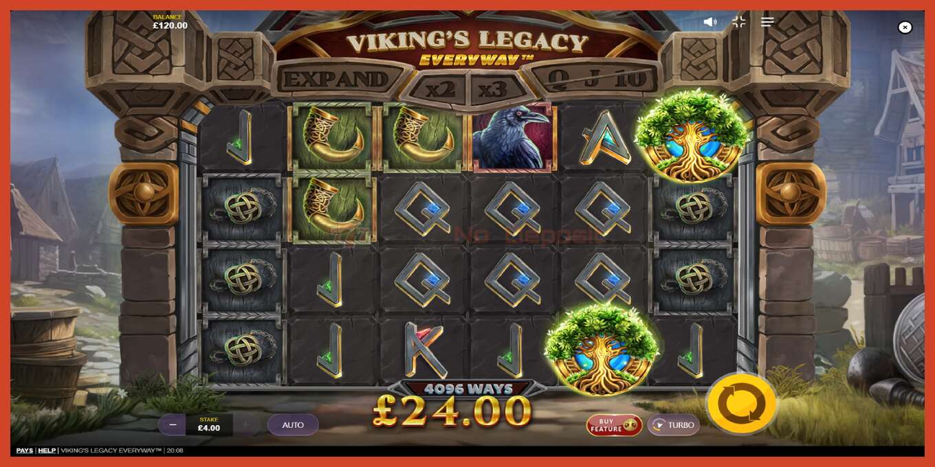 老虎机截图: Vikings Legacy Everyway 没有押金, 数字 - 3