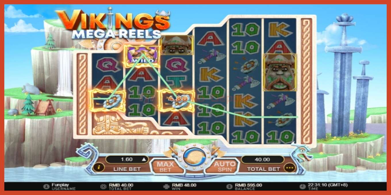 Անցքի սքրինշոթ: Vikings Mega Reels ոչ ավանդ, համարը - 3