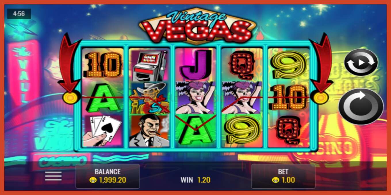 Slot screenshot: Vintage Vegas no deposit, number - 2