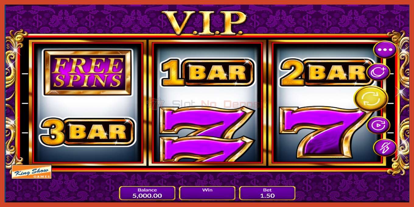 Captura de pantalla do slot: VIP sen depósito, número - 1