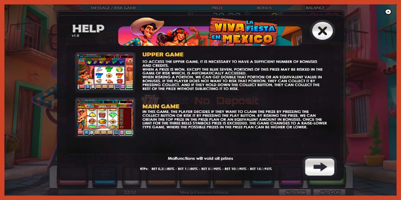 Slot skrinshoti: Viva la Fiesta en Mexico depozit yoq, raqam - 5