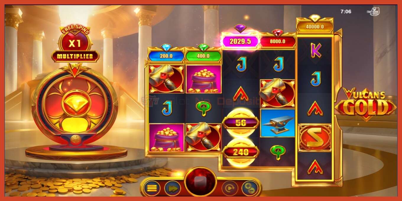 Slot screenshot: Vulcans Gold no deposit, number - 4