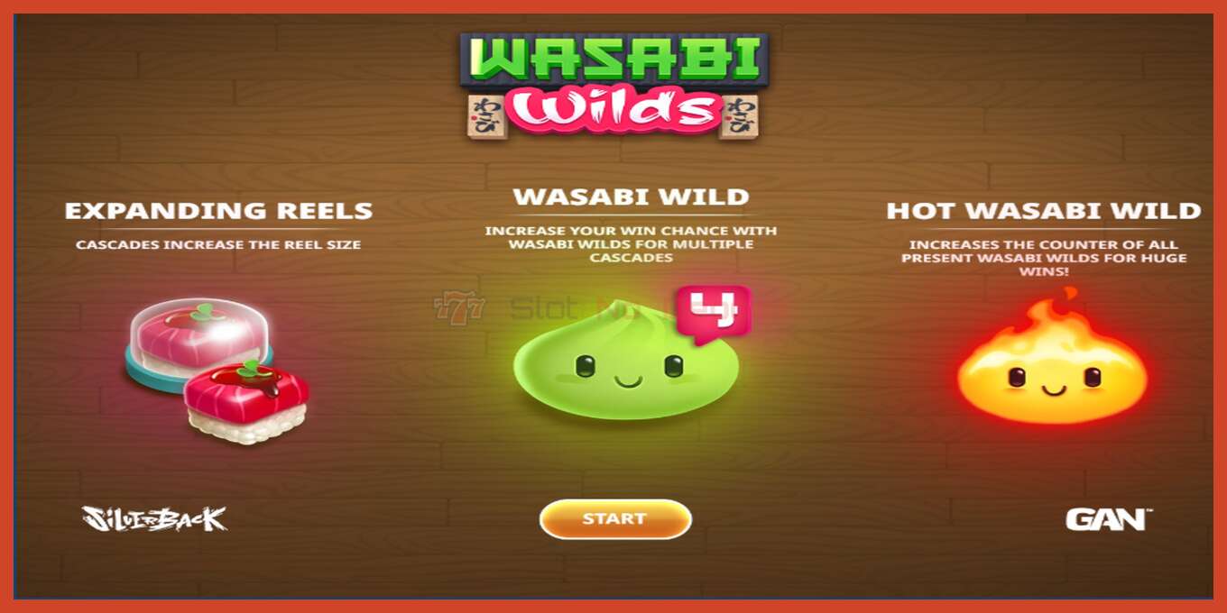 Slot screenshot: Wasabi Wilds bez depozita, broj - 4