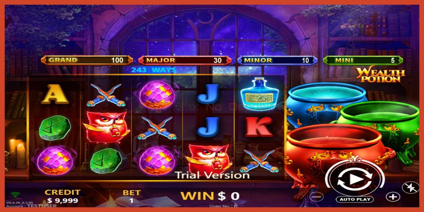 Slot screenshot: Wealth Potion no deposit, number - 1