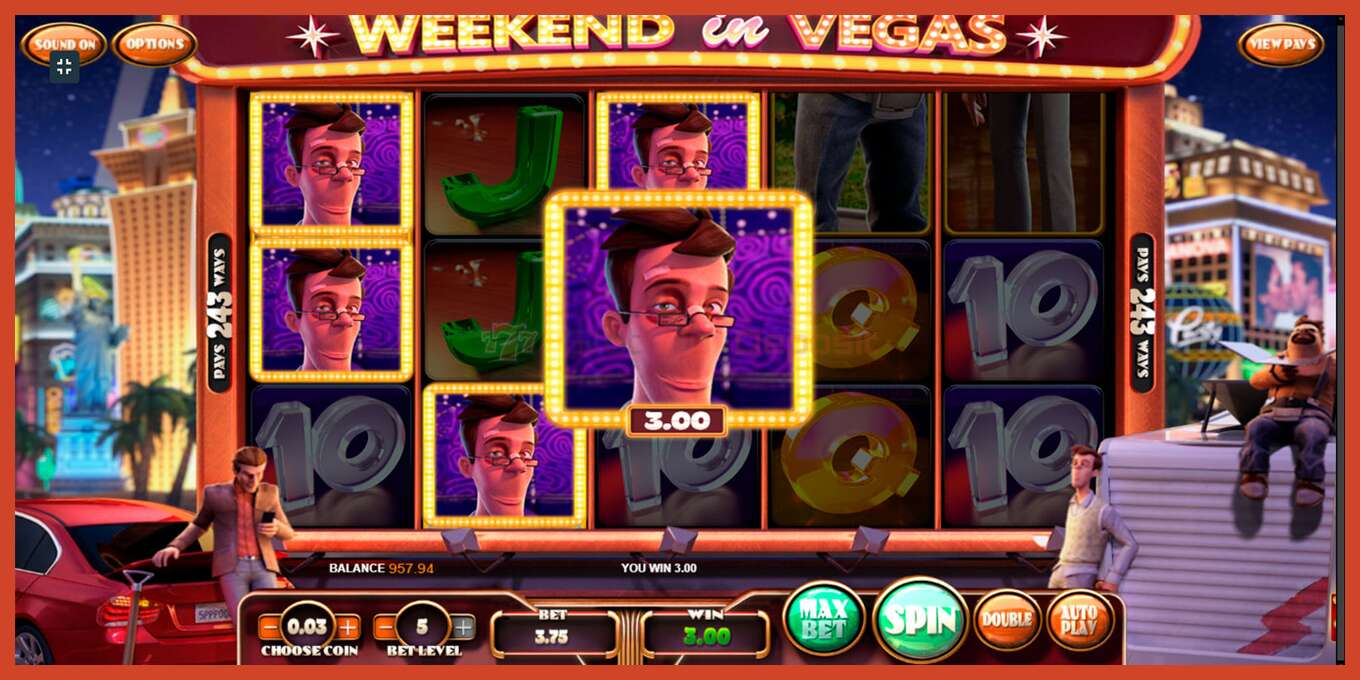 Slot screenshot: Weekend In Vegas no deposit, number - 5